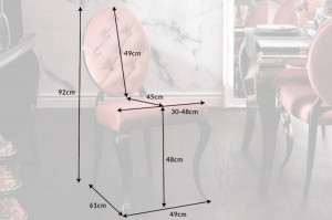 SCAUN DINING, BAROCK, DIN METAL SI CATIFEA BEJ, DESIGN BAROC, ARTIM GROUP SELECTION - Img 7