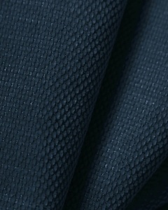 SCAUN DINING/BIROU BOWE, ALBASTRU ROYAL, TAPITAT CU TAPITERIE DIN TEXTIL CHENILLE REBEL SI LEMN MASIV DE FAG, MICADONI - Img 4