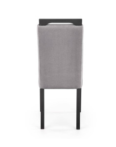SCAUN DINING CLARION 2, GRI MONOLITH 85/NEGRU, CU TAPITERIE DIN STOFA FINA SI PICIOARE DIN LEMN MASIV, STIL CLASIC - Img 2