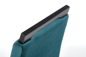 SCAUN DINING CLARION 2, VERDE MONOLITH 37/NEGRU, CU TAPITERIE DIN STOFA FINA SI PICIOARE DIN LEMN MASIV, STIL CLASIC - Img 8