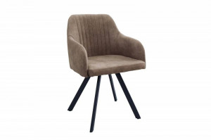 SCAUN DINING, DESIGN VINTAGE/INDUSTRIAL, LUCCA, GRI TAUPE/NEGRU, ARTIM GROUP SELECTION - Img 2