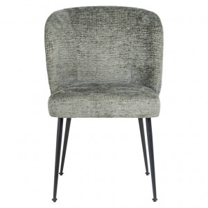 SCAUN DINING FALLON, VERDE/NEGRU, TAPITERIE DIN TEXTIL SI PICIOARE DIN METAL, STIL MODERN RICHMOND INTERIOR - Img 3