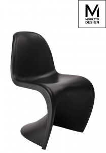 SCAUN DINING HOVER, NEGRU MAT, DIN POLIPROPILENA, STIL MODERN - Img 1