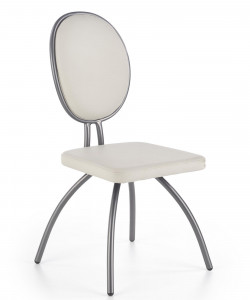 SCAUN DINING K297 CROM/GRI DESCHIS STIL MODERN HALMAR - Img 1