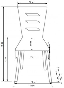 SCAUN DINING K355 NUC/NEGRU STIL MODERN HALMAR - Img 3