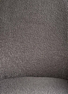 SCAUN DINING K477, GRI/NEGRU, CU TAPITERIE DIN TEXTIL PLUSAT SI PICIOARE DIN METAL, STIL MODERN - Img 2