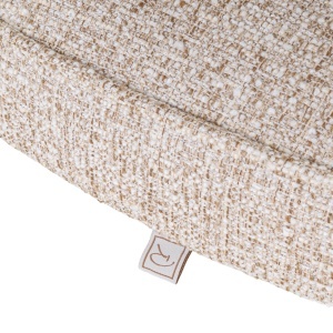 SCAUN DINING, MORI, REALIZAT DIN LEMN DE CAUCIUC, SPUMA SI TEXTIL, CULOARE CREM/NATUR, DESIGN DEOSEBIT, RICHMOND INTERIORS - Img 2