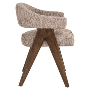 SCAUN DINING, MORI, REALIZAT DIN METAL DE CAUCIUC, FURNIR SI TEXTIL IGNIFUG, CULOARE CAPPUCCINO, DESIGN DEOSEBIT, RICHMOND INTERIORS - Img 9