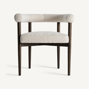 SCAUN DINING NEUFFEN, DIN LEMN DE FRASIN SI TEXTIL GRI, DESIGN CONTEMPORAN, VICAL HOME - Img 2