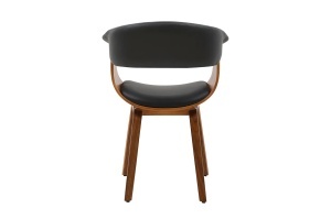 SCAUN DINING, ORGANIC, PIELE ECO SI FURNIR DE NUC, CULOARE NEGRU/NATUR, ARTIM GROUP SELECTION - Img 6