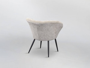 SCAUN DINING, OZOME 836294, NEGRU/BEJ, TEXTIL SI METAL, STIL MODERN, SCHULLER - Img 5