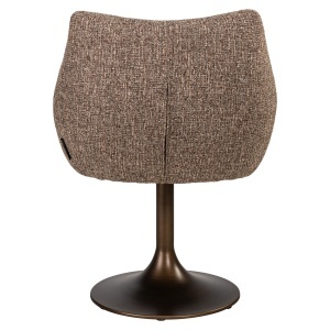 SCAUN DINING ROTATIV ALDO, REALIZAT DIN METAL, LEMN DE FAG SI TEXTIL, CULOARE MARO, DESIGN DEOSEBIT, RICHMOND INTERIORS - Img 3