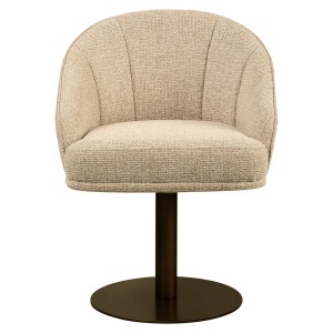 SCAUN DINING ROTATIV BEVERLY, REALIZAT DIN METAL, LEMN DE FAG SI TEXTIL, CULOARE CAPPUCCINO, DESIGN DEOSEBIT, RICHMOND INTERIORS - Img 4