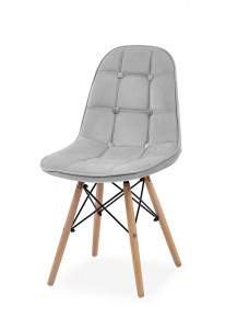 SCAUN DINING SAU OFFICE TESS II GRI DESCHIS/FAG STIL SCANDINAV