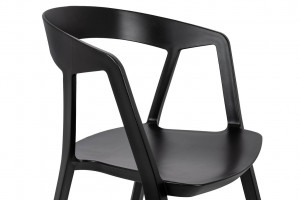 SCAUN DINING/TERASA VIBIA, NEGRU, DIN POLIPROPILENA, STIL MODERN - Img 7