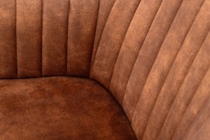 SCAUN DINING, TURIN, TEXTIL FOARTE FIN SI PICIOARE DIN METAL, CULOARE MARO, ARTIM GROUP SELECTION - Img 4