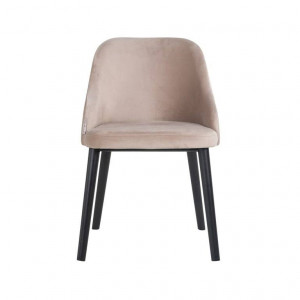 SCAUN DINING TWIGGY, KHAKI/NEGRU, TAPITERIE DIN CATIFEA SI PICIOARE DE LEMN, STIL MODERN RICHMOND INTERIORS - Img 4