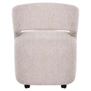 SCAUN DINING VIXEN, REALIZAT DIN LEMN SI TEXTIL, CULOARE CREM, DESIGN DEOSEBIT, RICHMOND INTERIORS - Img 4