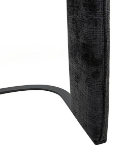 SCAUN ELEGANT BORA NEGRU, CONFECTIONAT METAL SI TEXTIL, STIL MODERN CONTEMPORAN - Img 6