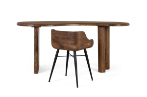 SCAUN ELEGANT DE BAR, 2195, LEMN DE TEC SI METAL, ARTIM GROUP SELECTION - Img 3