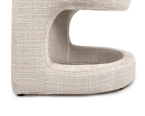 SCAUN ELEGANT SHELLY BEJ, CONFECTIONAT DIN METAL SI TEXTIL, STIL MODERN - Img 6