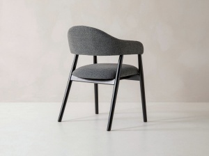 SCAUN HERA, DIN TEXTIL SI LEMN, MICADONI, STIL MODERN - Img 4