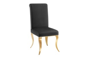 SCAUN LIVING, BAROC, DIN CATIFEA NEAGRA SI METAL AURIU, ARTIM GROUP SELECTION