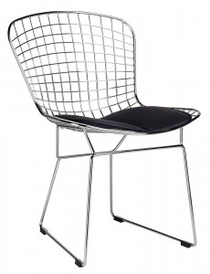 SCAUN NET SOFT, CROM/NEGRU, DIN METAL SI PIELE ECOLOGICA, STIL MODERN - Img 2