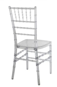 SCAUN PENTRU EVENIMENTE, CHIAVARI AMERICAN, DIN MATERIAL PLASTIC FOARTE REZISTENT, TRANSPARENT, STIVUIBIL - Img 4