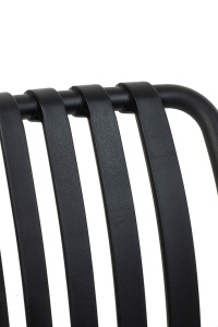 SCAUN PENTRU EXTERIOR/INTERIOR STRIPS, NEGRU, DIN POLIPROPILENA, STIL MODERN MINIMALIST - Img 5