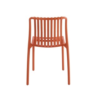 SCAUN PENTRU EXTERIOR/INTERIOR STRIPS, PORTOCALIU, DIN POLIPROPILENA, STIL MODERN MINIMALIST - Img 4