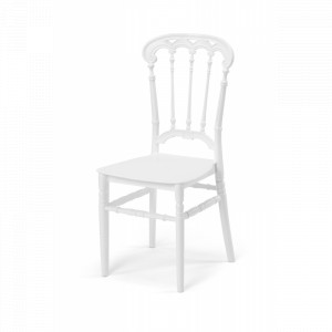 SCAUN PENTRU SALI DE EVENIMENTE CHIAVARI QUEEN, ALB, MEX
