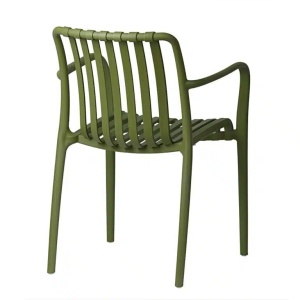 SCAUN PENTRU TERASA/GRADINA, AURA, DIN MATERIAL POLIPROPILENA, VERDE, STIVUIBIL - Img 6
