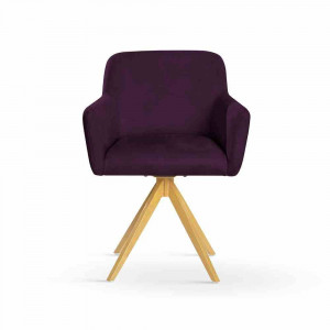 SCAUN PIVOTANT MAKSIMA 2, MOV/STEJAR, STIL MODERN - Img 3