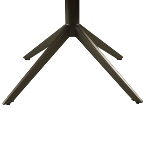 SCAUN ROTATIV CASSI, DIN METAL SI TEXTIL CHENILLE, DE CULOARE NEGRU/VERDE, RICHMOND INTERIORS - Img 3