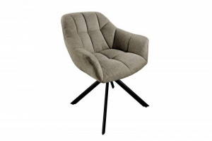 SCAUN ROTATIV, PAPILLON, TEXTIL MARO DESCHIS, STIL RETRO, ARTIM GROUP SELECTION - Img 1