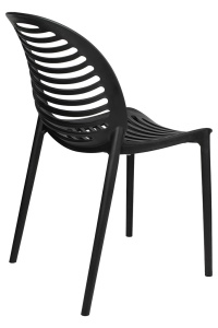 SCAUN SUNNY NEGRU, CONFECTIONAT DIN POLIPROPILENA, STIL MODERN - Img 3