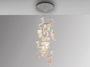 SCHULLER, LUSTRA VELOS, 95CM, REALIZATA DIN METAL SI METACRILAT, ARTIM GROUP SELECTION - Img 3