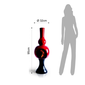 SEMINEU CU BIOETANOL, ONDA ROSU, 95CM, ARTIM GROUP SELECTION - Img 6