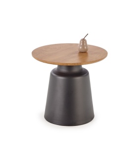 SET 2 MASUTE DE CAFEA MALOMI, NATURAL/NEGRU, DIN MDF FURNIRUIT SI METAL, STIL MODERN - Img 6