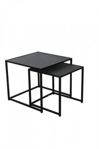 SET 2 MASUTE OFFICE, SLIM LINE 50CM, LEMN SI METAL, COD 44179 - Img 1