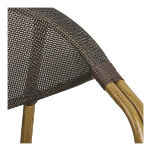 SET 2 SCAUNE DE TERASA CALDA, REALIZAT DIN ALUMINIU SI TEXTIL, CULOARE MARO DESCHIS, HOUSE NORDIC - Img 7
