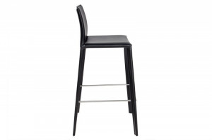 SET 2 SCAUNE NEGRE DIN PIELE RECICLATA MILANO 35616 - DESIGN VINTAGE - Img 3