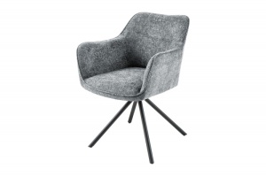 SET 2 SCAUNE ROTATIVE, VERONA, GRI, METAL SI STOFA, DESIGN MODERN, ARTIM GROUP SELECTION - Img 7