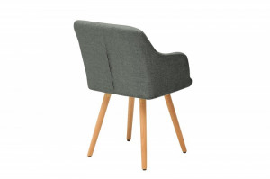 SET 2 SCAUNE, TEXTIL GRI INCHIS, SCANDINAVIA, COD 36823, DESIGN SCANDINAV - Img 4
