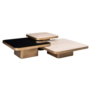SET 3 MASUTE DE CAFEA CUMULUS, 214108, CONFECTIONATE DIN STICLA SECURIZATA, METAL SI CERAMICA, BEJ, STIL MODERN - Img 2