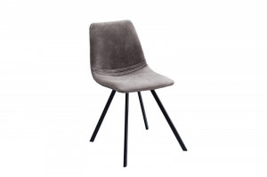 SET 4 SCAUNE, NEGRU/TAUPE, AMSTERDAM, DESIGN RETRO VINTAGE, ARTIM GROUP SELECTION - Img 2