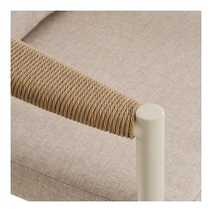 SET DE EXTERIOR, ABELA, REALIZAT DIN ALUMINIU, POLIRATAN SI TEXTIL, CULOARE NATUR/NISIPIU, HOUSE NORDIC - Img 10