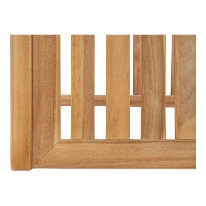 SET DE TERASA, MASA SI 2 SCAUNE, REALIZATA DIN LEMN DE TEC, INCLUDE PERNE, CULOARE NATUR, HOUSE NORDIC - Img 5
