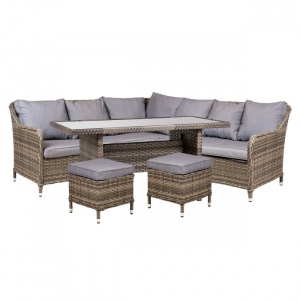 SET GRADINA DE SERVIT MASA/LOUNGE, COLTAR, MASA SI 2 TABURETI, ARTIM GROUP COLLECTION - Img 1